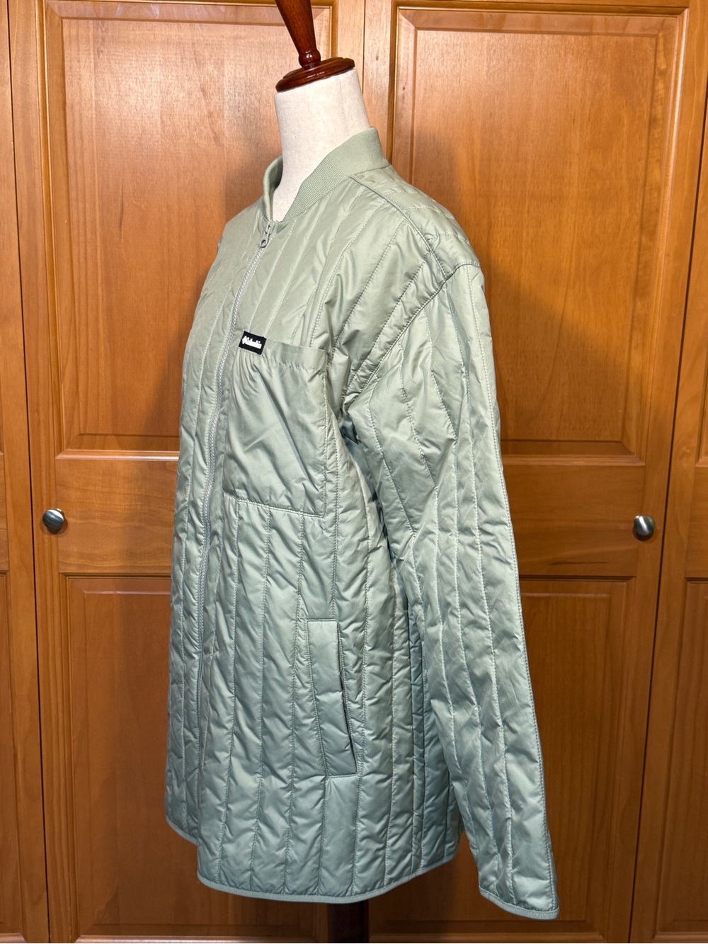 Columbia Peony Park Green Quilted Overshirt Puffer Jacket - Picture 5 of 13